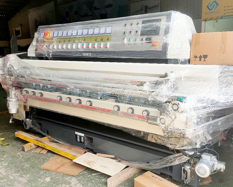 Chuyển giao máy mài kính vát cạnh Datuo 371 cho Gương kính Hà Tâm