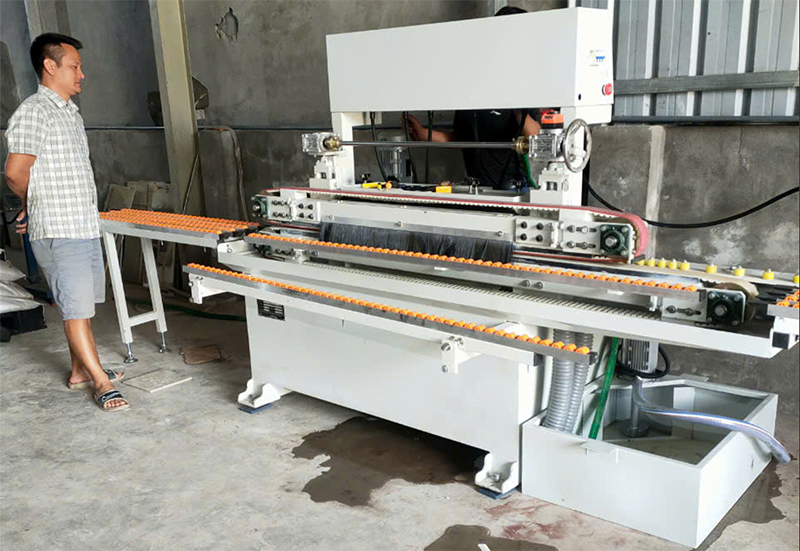 Chuyển giao máy mài vát, xiết 45 độ dạng nằm cho khách hàng tại Hưng Yên-1