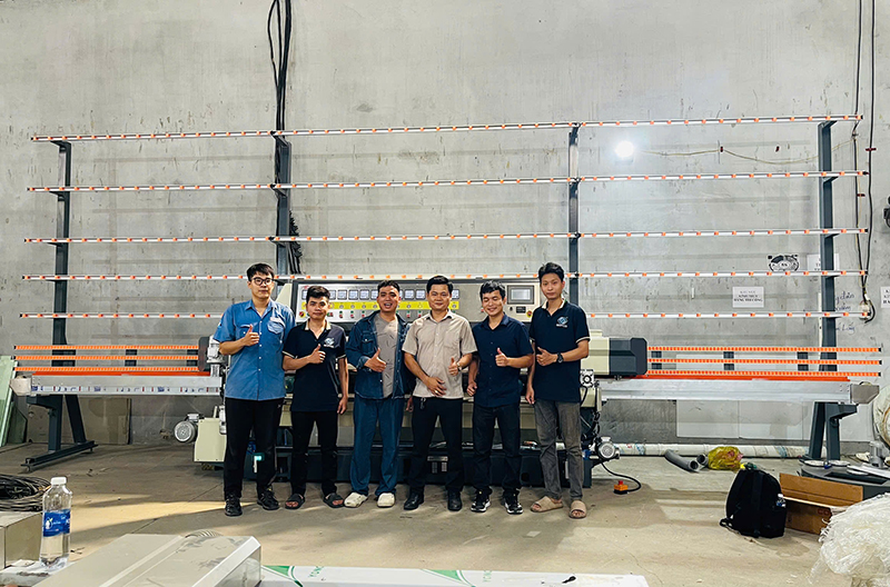 Cấp máy mài kính cho công ty Gương Kính Thành Phát 2